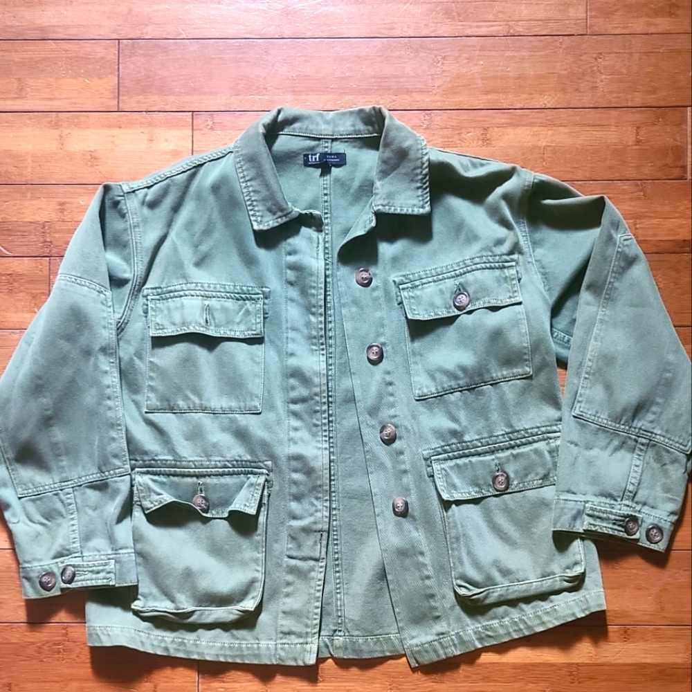 ZARA Army Green Jacket size: s/m